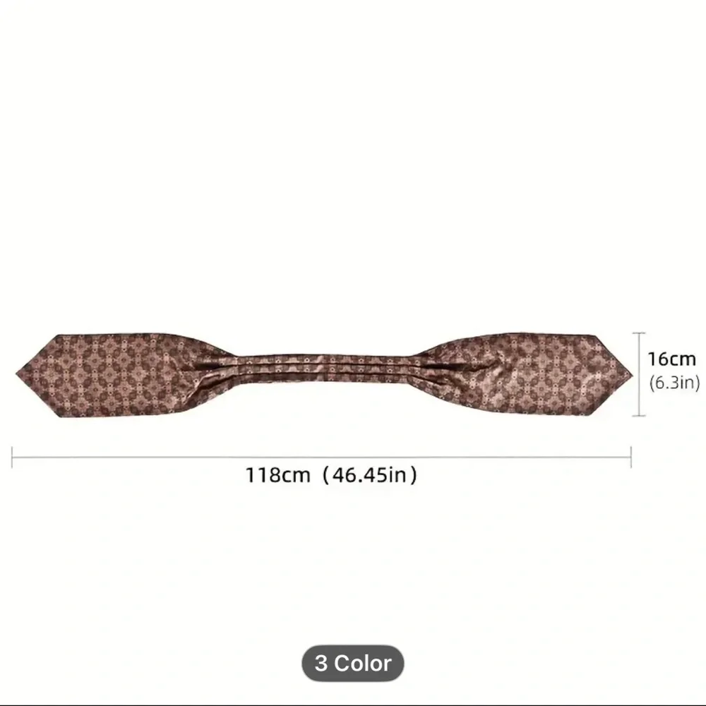 Elegant Black &Gray Paisley Men's Ascot Cravat